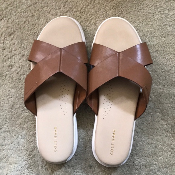 Cole Haan Grand Pro Rally CrissCross Slip On Sandals-8.5B - Picture 1 of 10